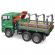 Camion lemne man tga cu macara de incarcare si 3 busteni bruder