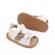 Sandalute albe cu catarama pentru baietei (marime disponibila: 9-12 luni