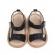 Sandalute negre cu insertie gri pentru baietei (marime disponibila: 3-6 luni