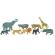 Animale salbatice set de 9 figurine - miniland