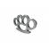 Rozeta - box - pumnal 1 cm grosime, silver