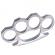 Rozeta - box - pumnal 1 cm grosime, silver
