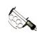 Rozeta - box - pumnal 1 cm grosime, silver