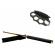 Set baston telescopic 65 cm auriu + box negru model 2017