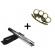 Set baston telescopic din otel, argintiu, 64 cm  + box cranii