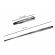 Set baston telescopic din otel, argintiu, 64 cm + box argintiu 1 cm grosime