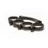 Set baston telescopic din otel, argintiu, 64 cm + box craniu negru