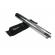 Set baston telescopic din otel, argintiu, 64 cm + box negru 0.5 cm grosime