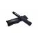 Baston telescopic flexibil ideallstore®, stealth defence, maner cauciuc, 46.5 cm, negru
