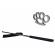 Set baston telescopic 66 cm + box argintiu 0.5 cm grosime