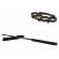 Set baston telescopic 66 cm + box craniu negru