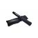 Set baston telescopic flexibil negru maner tip tonfa +  pumnal/box craniu argintiu