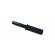 Set baston telescopic flexibil negru maner tip tonfa 47 cm + box argintiu 0,5 cm grosime