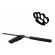 Set baston telescopic negru 50 cm +  box negru 1 cm grosime