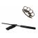 Set baston telescopic negru 50 cm + pumnal craniu