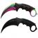 Set cutit briceag karambit cs:go, black,negru, plus teaca si snur + cutit briceag karambit cs:go, multicolor,fade, plus teaca si snur