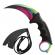 Set cutit briceag karambit cs:go, black,negru, plus teaca si snur + cutit briceag karambit cs:go, multicolor,fade, plus teaca si snur