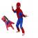 Set costum spiderman, marime 3-5 ani, doua lansatoare si masca plastic led, rosu
