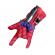 Set costum spiderman, marime 5-7 ani, doua lansatoare si masca plastic led, rosu