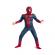 Set costum spiderman cu muschi, pentru 5-7 ani, 2 lansatoare si masca plastic led, rosu