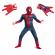 Set costum spiderman cu muschi, pentru 5-7 ani si 2 lansatoare, rosu