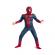 Set costum spiderman cu muschi, pentru 7-9 ani, 2 lansatoare si masca plastic led, rosu