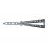 Briceag fluture, otel inoxidabil, bullet spots, 22 cm, argintiu