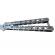 Briceag fluture, otel inoxidabil, bullet spots, 22 cm, argintiu