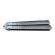 Briceag fluture de antrenament, otel inoxidabil, bullet blade, 22 cm, argintiu