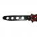 Cutit, briceag fluture, butterfly, scared skulls, pentru antrenament, 22 cm, rosu