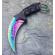 Cutit-karambit, rainbow web, 18.5 cm, multicolor