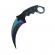 Cutit-karambit, rainbow web, 18.5 cm, multicolor