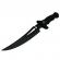 Cutit de vanatoare ideallstore®, vendetta knife, otel inoxidabil, negru, 31.5 cm, toc inclus
