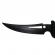 Cutit de vanatoare ideallstore®, vendetta knife, otel inoxidabil, negru, 31.5 cm, toc inclus