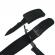 Cutit in curea, belt of justice, material textil, 132 cm, negru