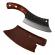 Cutit-satar, japonez, ideallstore®, forjat manual, full tang 26 cm, otel inoxidabil, maner lemn, husa piele