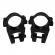 Inele de montura pentru lunete airsoft ideallstore®, 11 mm, metalice, negre