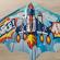 Zmeu multicolor, model racheta, tip deltaplan, 100 x 120cm