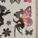 Stickere decorative, model zane, negru/rosu, 5 x 5 cm