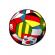 Covoras rotund ,model uefa11110-180, dimensiunea 67x67 cm, multicolor