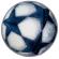 Covoras rotund copii, model minge fotbal 11199 190, dimensiune 67x67 cm, albastru
