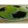 Model minge fotbal, covoras rotund, verde
