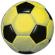 Covor rotund model minge fotbal,  galben