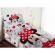 Set lenjerie de pat pentru copii, minnie mouse love, 160x200 cm, 70x80 cm, bumbac 100%, mct-s02