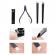 Set Manichiura Pedichiura cu 16 piese Professional Otel Inoxidabil Culoare Galben