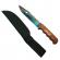 Cutit de vanatoare, wood rainbow, 33 cm, multicolor