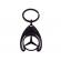Breloc de chei ideallstore, mercedes, 7.5 cm, metal, negru