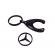 Breloc de chei ideallstore, mercedes, 7.5 cm, metal, negru