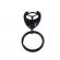 Breloc de chei ideallstore, mercedes, 7.5 cm, metal, negru