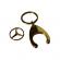 Breloc de chei ideallstore, gold mercedes, 7.5 cm, metal, auriu